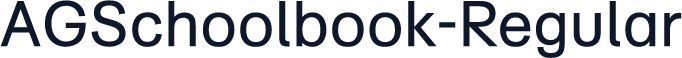 AGSchoolbook-Regular