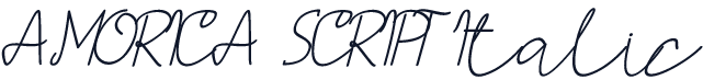 AMORICA SCRIPT Italic