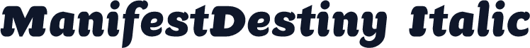 ManifestDestiny Italic