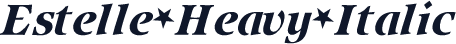 Estelle Heavy Italic