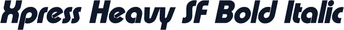 Xpress Heavy SF Bold Italic