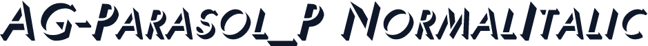 AG-Parasol_P NormalItalic