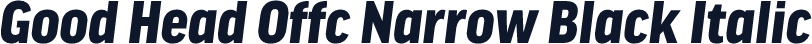 Good Head Offc Narrow Black Italic