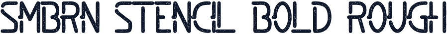 SMBRN Stencil Bold Rough