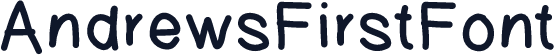 AndrewsFirstFont