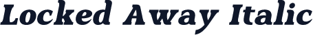 Locked Away Italic