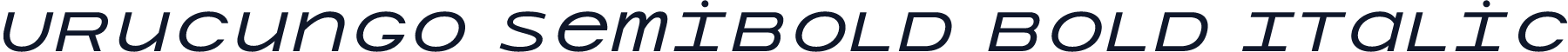 Urucungo Semibold Bold Italic