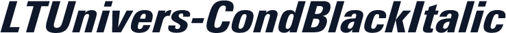 LTUnivers-CondBlackItalic