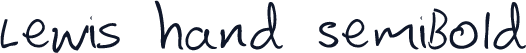 Lewis hand SemiBold