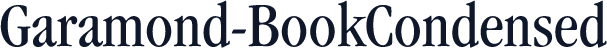 Garamond-BookCondensed
