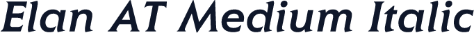 Elan AT Medium Italic