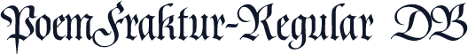 PoemFraktur-Regular DB