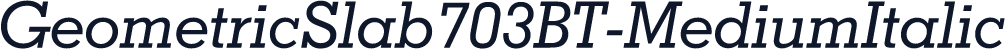 GeometricSlab703BT-MediumItalic