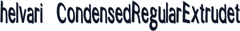 helvari CondensedRegularExtrudet