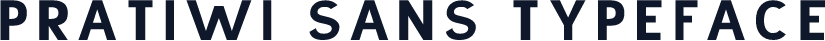 Pratiwi Sans Typeface