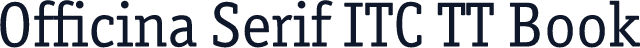 Officina Serif ITC TT Book