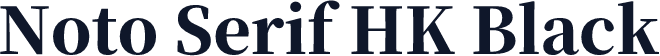 Noto Serif HK Black