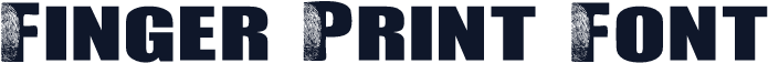 Finger Print Font