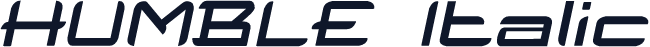 HUMBLE Italic