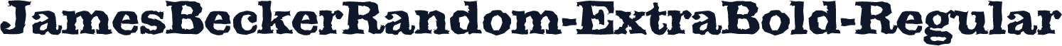 JamesBeckerRandom-ExtraBold-Regular
