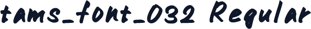 tams_font_032 Regular