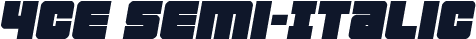 4ce Semi-Italic