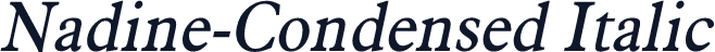 Nadine-Condensed Italic