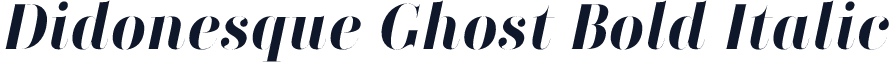 Didonesque Ghost Bold Italic