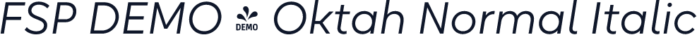 FSP DEMO - Oktah Normal Italic