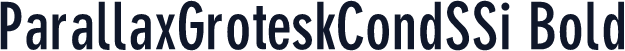 ParallaxGroteskCondSSi Bold