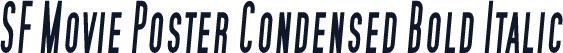 SF Movie Poster Condensed Bold Italic