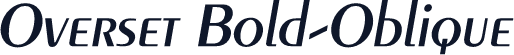Overset Bold-Oblique