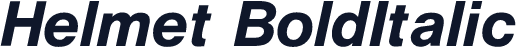 Helmet BoldItalic