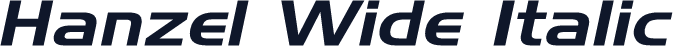 Hanzel Wide Italic