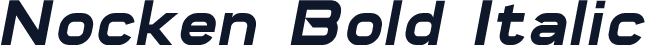 Nocken Bold Italic