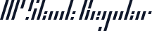 HP Slant Regular