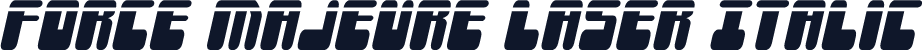 Force Majeure Laser Italic
