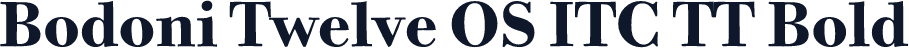 Bodoni Twelve OS ITC TT Bold