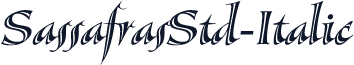 SassafrasStd-Italic