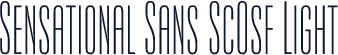 Sensational Sans ScOsf Light