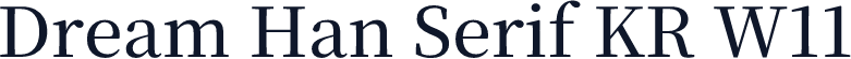 Dream Han Serif KR W11
