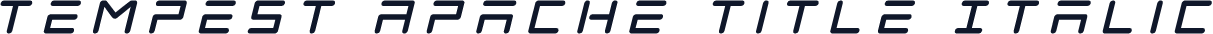 Tempest Apache Title Italic