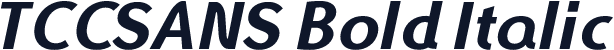 TCCSANS Bold Italic