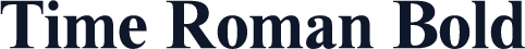 Time Roman Bold