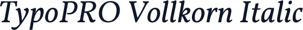 TypoPRO Vollkorn Italic
