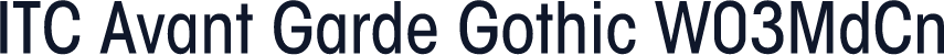 ITC Avant Garde Gothic W03MdCn