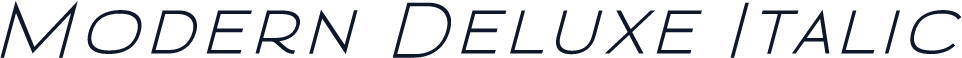 Modern Deluxe Italic