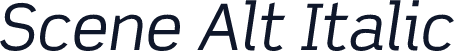 Scene Alt Italic