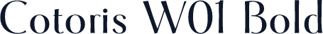 Cotoris W01 Bold