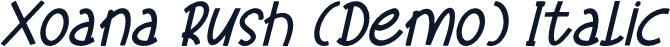 Xoana Rush (Demo) Italic